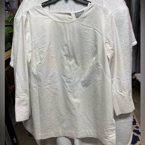 Liz Claiborne crisp button up white blouse.